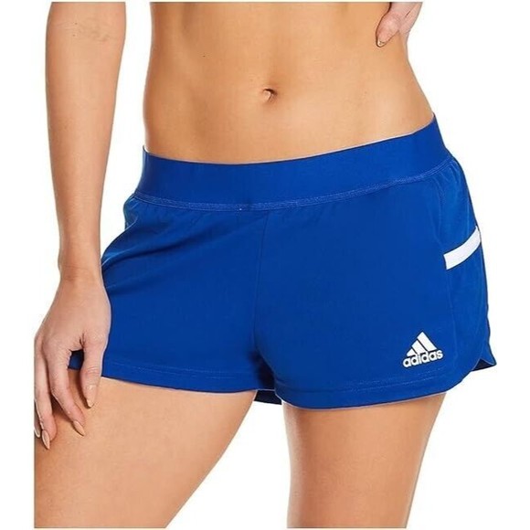 adidas Pants - adidas Team 19 Running Split Shorts Womens L Royal Blue Lined NEW
